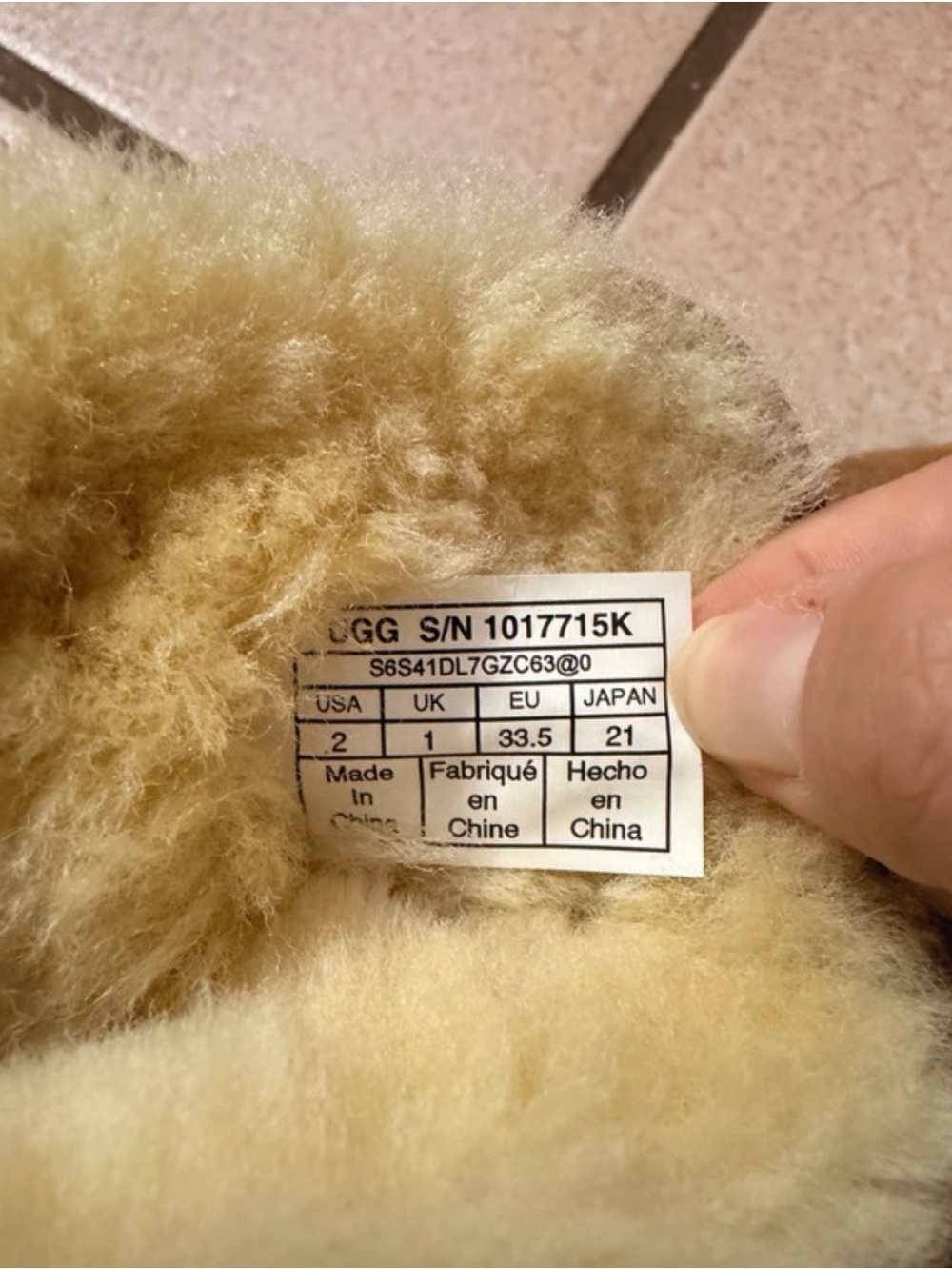 UGG Kids Classic Mini size 2 - Chestnut - Picture 5 of 6